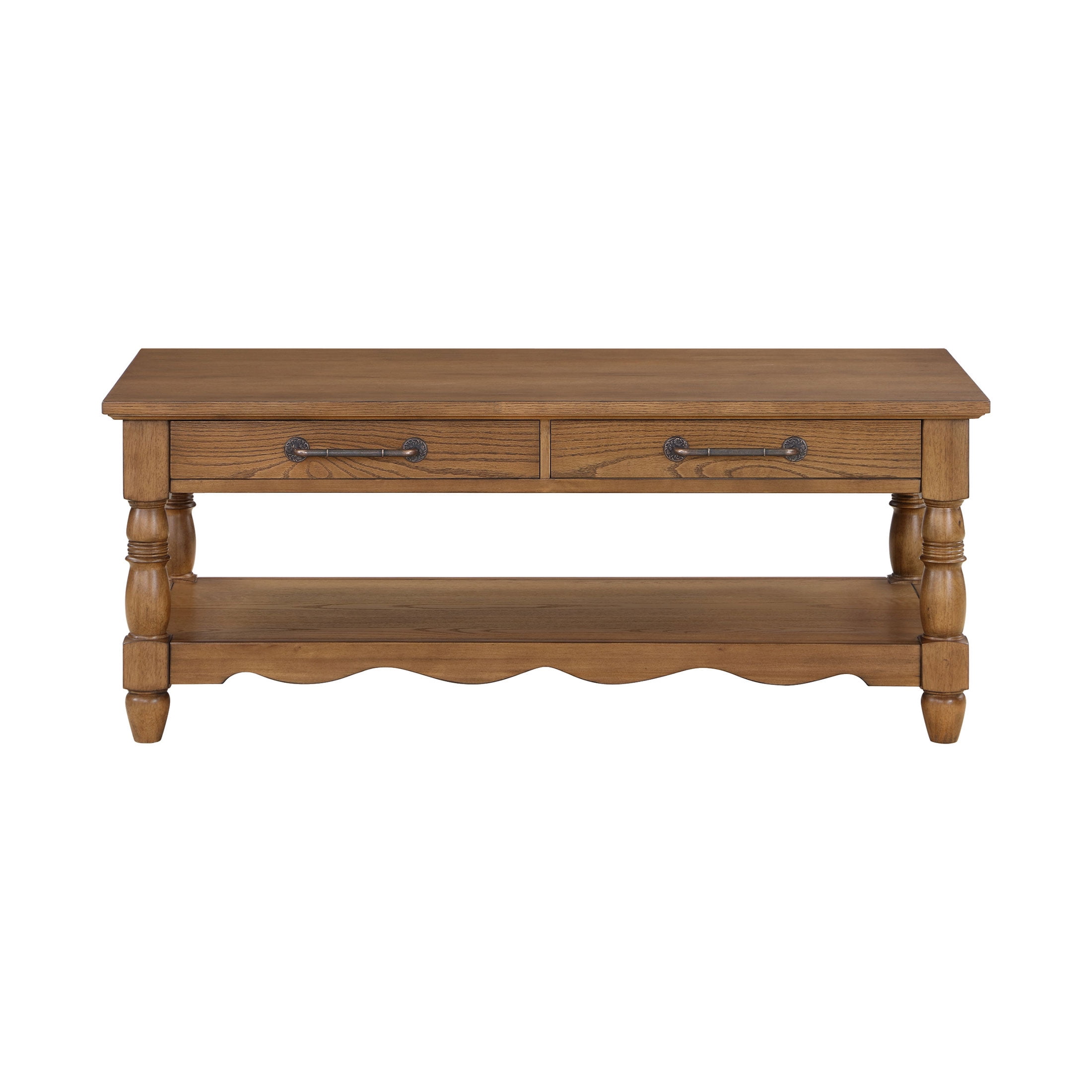 The Pioneer Woman Helen Coffee Table Made With Solid Wood Frame, Heirloom Brown