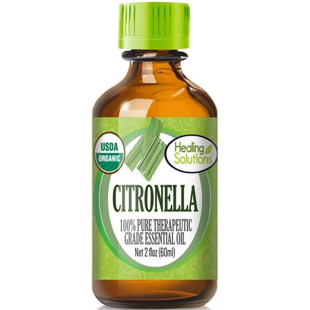 Organic Citronella Essential Oil (100% Pure - USDA Certified Organic) Best Therapeutic Grade Essential Oil -