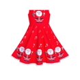thumbnail image 5 of Girls Dress Red Santa Claus Printed Christmas Party Winter Holiday 5 Years, 5 of 6
