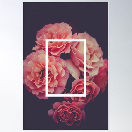The 1975 Floral Rectangle Poster Wall Art, Modern Wall Decor For Living Room Bedroom, 12x18 UNFRAMED