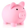 thumbnail image 1 of Piggy Bank PJDRLLC de plástico irrompible para niños de 2 a 7 años, color rosa, 1 of 6