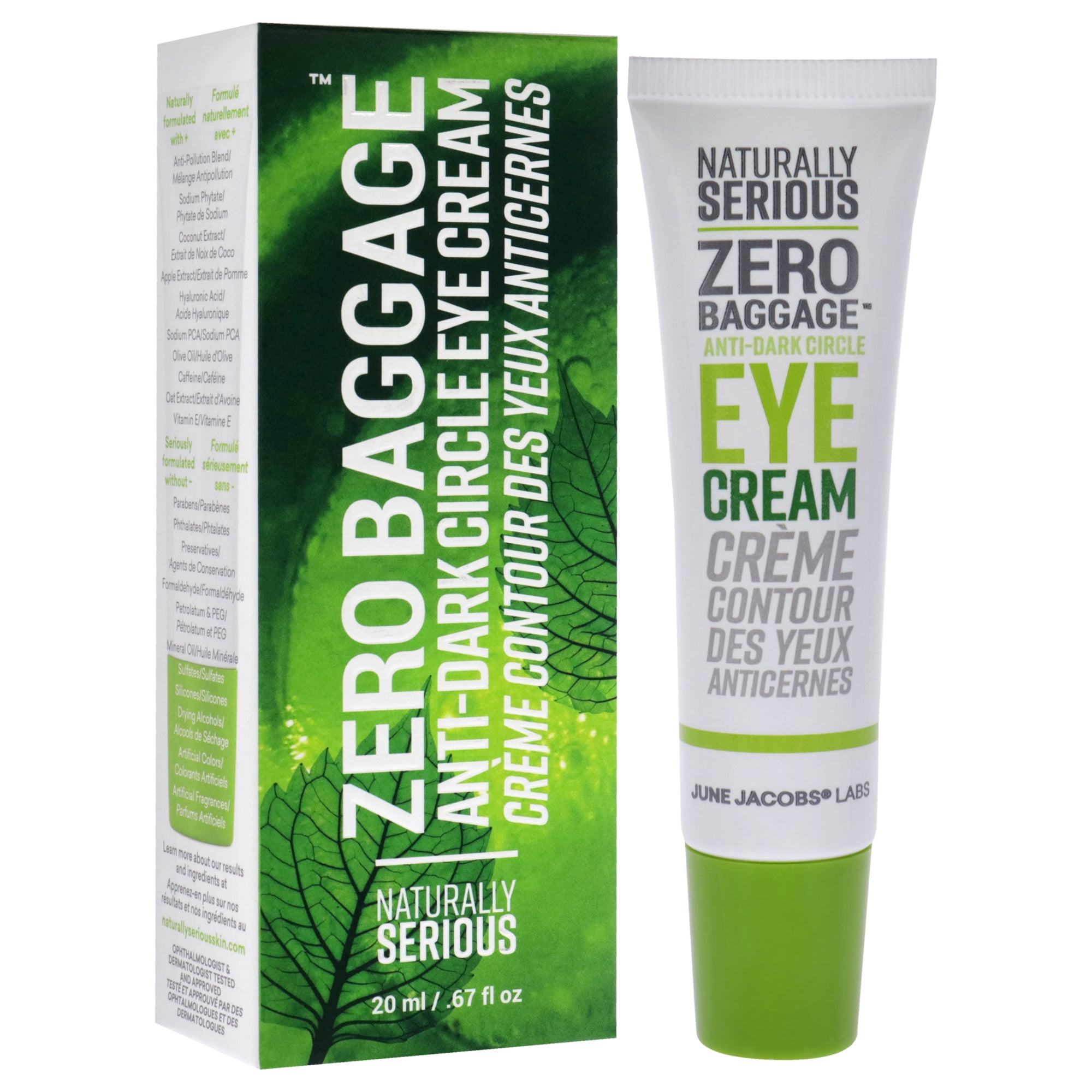Naturally Serious Zero Baggage Anti-Dark Circle Eye Cream , 0.67 oz Eye Cream
