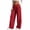 Red, variant on Sweatpants for Women Plus Size Winter Solid Color Elastic Waist Warm Pants Athletic Wide Leg Drawstring Trousers with Pockets