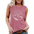 thumbnail image 2 of Workout Tank Tops Woman Women's Sleeveless Casual Stretch Basic Tank Top Cami Tops for Women Hot Pink L, 2 of 4