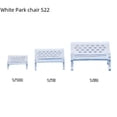 thumbnail image 2 of Silla de parque de color blanco Silla de ocio Silla de playa Mesa de arena Modelo Silla doble cuadrada Silla de exterior, 2 of 4