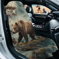 thumbnail image 2 of Xixirimido Car Seat Towel Covers Athletic Running Towel Sweat Car Front Seat Protector Non Slip Cover for Outdoor Sport Activities Washable, Bear Moutain, 2 of 8