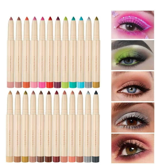 mtvxesu Eyeshadow Stick, Night Club Lying Silkworm Eye Shadow Pen Purpose Eyeliner Shaping Pen Eye Shadow Stick Eyeshadow Cream Stick