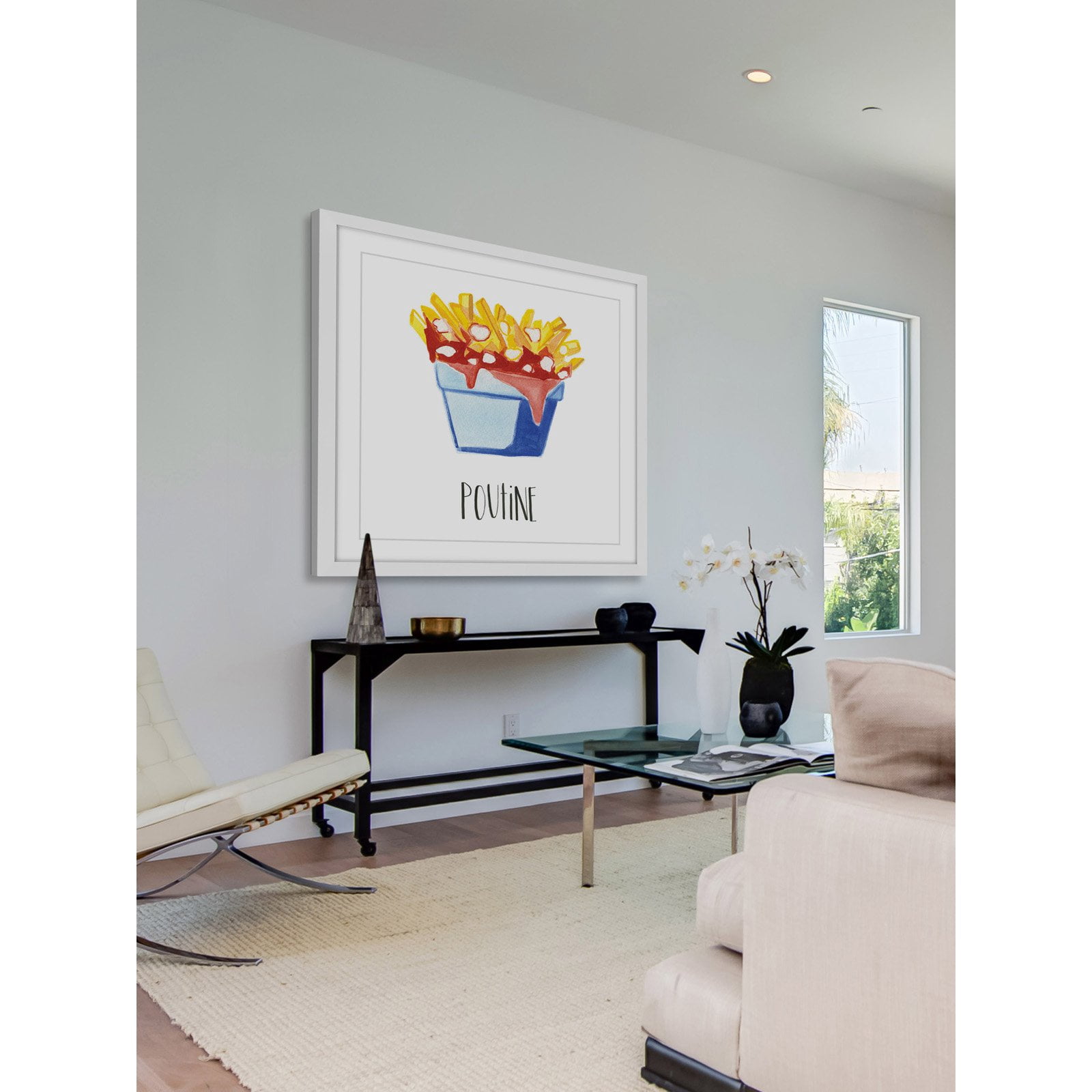 Marmont Hill "Poutine" By Molly Rosner Framed Painting Art Print, 32.0" x 1.5"