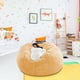 thumbnail image 4 of 1 funda para silla grande circular suave y esponjosa, cómoda funda de terciopelo para sofá, para sala de estar, dormitorio, oficina, decoración del hogar, SOLO funda, SIN RELLENO, 180 cm x 90 cm., 4 of 5