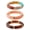 Color 02-3Pack, variant on 3 Pack Stretch Stacking Bracelets, Gold Plated Brass & Colorful Acrylic Bamboo Tube Bead Bangles, Summer Handmade Layering Jewelry for Women