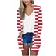 thumbnail image 2 of Chaquetas y abrigos casuales sin capucha de manga larga para mujer Chaqueta de moda para mujer Chaqueta de manga larga con estampado de rayas Abrigo casual Tops/chaqueta Abrigo para mujer, 2 of 5