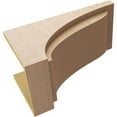 thumbnail image 6 of 11"W x 22"D x 11"H Wide Helena Rough Cedar Woodgrain TimberThane Corbel, Primed Tan, 6 of 6