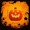 thumbnail image 3 of HUASHENG Halloween Light Up Pumpkin Prop With Led Light Pumpkin Figurine Lights Pumpkin Lamp Not Include The Battery Halloween Decor For Indoor Outdoor, 3 of 9