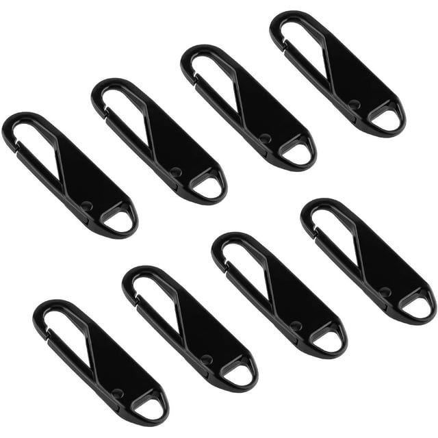 8 Piezas Tirador de Cremallera de Repuesto Pinza de Cremallera de Metal Fijador de Reparación Tiradores de Pestañas de Cremallera Deslizadores de Cremallera para Maletas Abrigos Botas Chaque