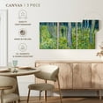 thumbnail image 5 of Elephant Stock Undergrowth With Two Figures Wall Art - Horizontal Multi Panel Canvas - Living Room Wall Decor - Nature Multi Panel - Green And Blue Decor By Vincent Van Gogh - 26" x 12", 5 of 8