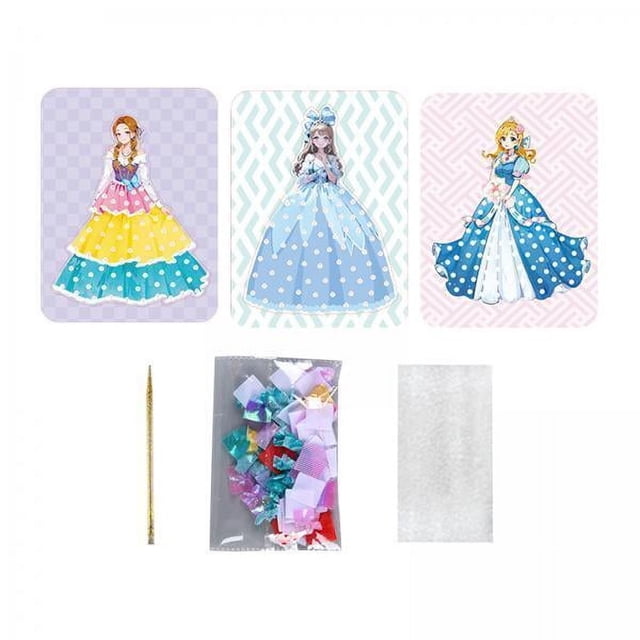 2xDIY Pintura Pegatina Manualidades Juguetes DIY Papel Manualidades Kits Para Niñas Regalos De Vacaciones Estilo C