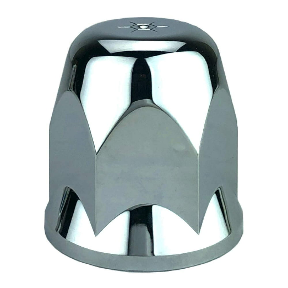 ALCOA 33mm Chrome Push On Hex Lug Nut Cover with Flange and Interior
