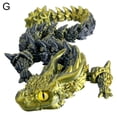 thumbnail image 1 of 3D Printed Dragon Toy, PLA Material, 12.09 x 2.34 x 1.56 Inches, Assorted Colors, 1 of 1