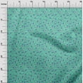 thumbnail image 3 of oneOone Silk Tabby Turquoise Green Fabric Asian Suzani Craft Projects Decor Fabric Printed By The Yard 42 Inch Wide, 3 of 5
