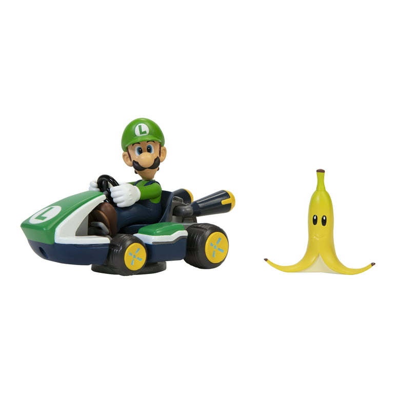  SUPER MARIO Spin Out 2.5 Mariokart - Luigi Racer Vehicle :  Video Games