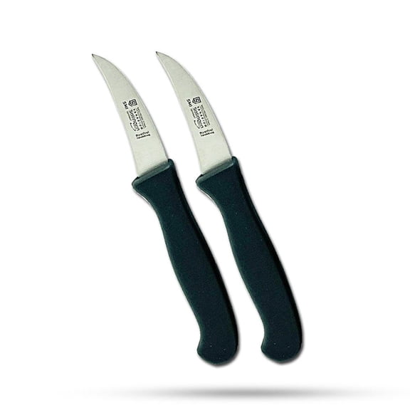 S SMI 2 Pcs Solingen Peeling Knife Curved birds beak knife for Fruits and Vegetable Kitchen Paring Knife German Stainless Steel Sharp Blade