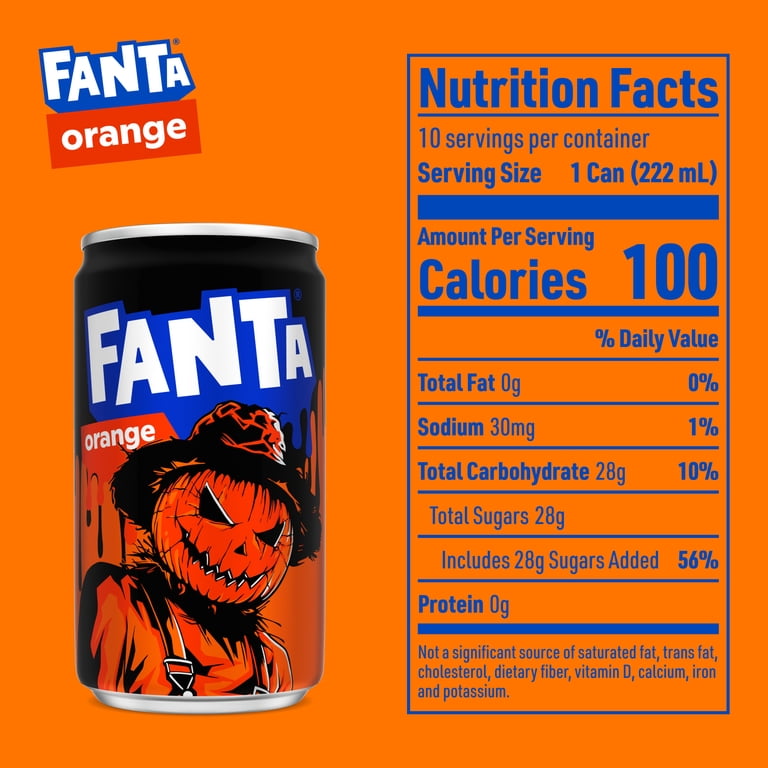 Fanta Orange Soda Mini Cans, 7.5 fl oz, 10 Pack photo 5