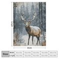 thumbnail image 4 of Orinice Vintage Elk Blanket - Lightweight Soft Cozy Gifts Throw for Animal Lovers,Kids,Women,Men,Deer Pine Tree Forest Retro Blankets,Home Room Modern Artistic Nature Decor   40x50in, 4 of 6