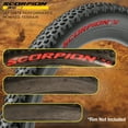 thumbnail image 2 of Pirelli Scorpion XC M Red Label 60-622 (29x 2.4) MTB Bicycle Tire & SmarTUBE 23/32-622 Set- Designed for Hardpacked Courses and Mixed Terrains, 120TPI - Mountain Bike Tire w/Keychain (2 Pk), 2 of 9
