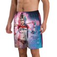 thumbnail image 2 of Harley Quinn Mens Swim Trunks Quick Dry Board Shorts With Mesh Lining, Beach Shorts Swimwear Bathing Suits, 2 of 7