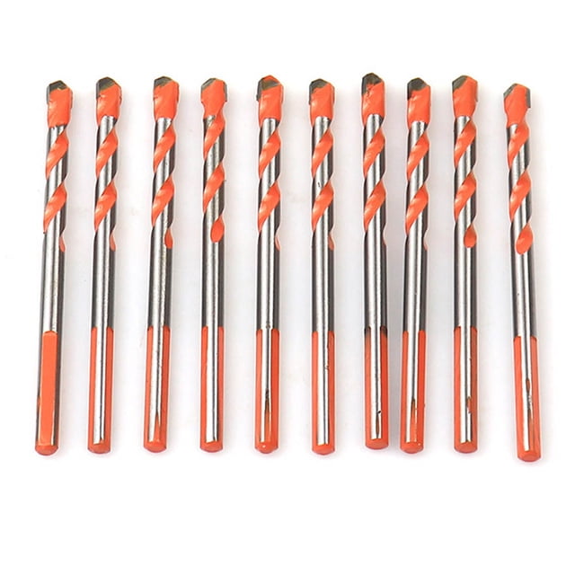 Riwesomey 1 Juego de brocas profesionales, duraderas, largas, Trigonal, para hormigón, Metal, perforación, accesorios, reemplazos Herramientas eléctricas 5MM Riwesomey TO011004-02