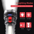 thumbnail image 2 of FUTATA LED Searchlight Torch, USB Rechargeable Spotlight Torch, 100000LM Strong Light, 2 of 8