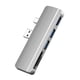 thumbnail image 1 of Para Surface Pro 6 5 4 Hub Con USB 3.0 TF 4K Compatible Con (plata), 1 of 9