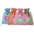thumbnail image 1 of Easter candy bag Gift box Rabbit egg burlap bundle pockets 12 Storage set for Easter gifts, 1 of 2