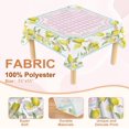 thumbnail image 4 of Tablecloth Table Cloth, Cottagecore Lemon Mahjong Tablecloth 55" x 55" Table Covers, Stain Resistance Polyester Table Cover for Kitchen Dining Holida, 4 of 6