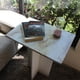 thumbnail image 4 of Mesa De Centro Mdf Melamico Vinil Metalico Tipo Marmol Resistente Blanco, 4 of 7
