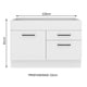 thumbnail image 2 of Mueble Inferior de Cocina MADESA Agata 1 Puerta y 2 Cajones, 2 of 10