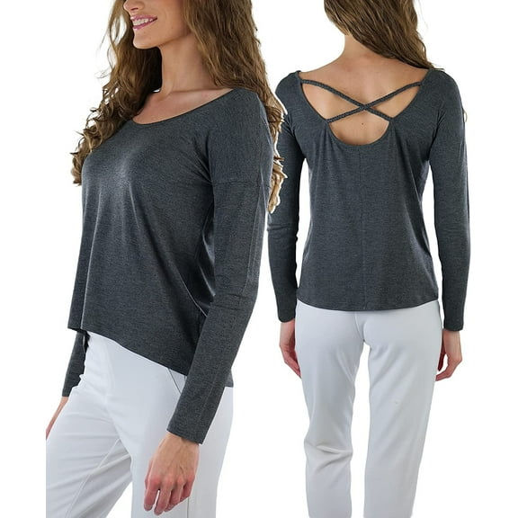 ToBeInStyle Women's Long Sleeve Round Crew Neck T-Shirt