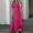 Hot Pink, variant on Sentmoon Loose Fit Womens Dresses Long Sleeve V Neck Fall Dresses for Women 2024 Pocket Fashion Solid Color Short Dresses,OverSized Casual Women Clothing Hot Pink XL