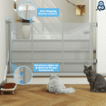 thumbnail image 4 of Baby Proof Me Retractable Baby Gate, Extra Wide Mesh Child Safety Gate, 34" Tall x 71" Wide, Gray, 4 of 11