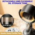 thumbnail image 2 of Portable Electric Smoke Away purifier Fan, Smoke Fan for Smoking Indoors, Removable and Washable Filter, For Indoor BBQ, Hot Pot, Extractor Hood (Purple,Plug-in), 2 of 8