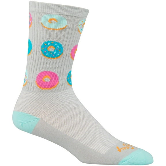 SockGuy Crew Glazed Socks - 5 inch, Gray, Large/X-Large