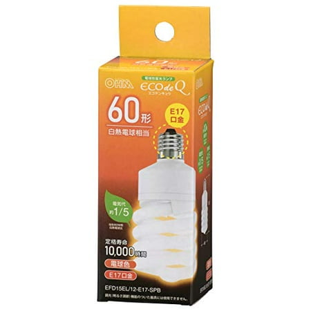 

Ohm Denki Eco Light Bulb (Equivalent to 60 Shape/810lm/Incandescent Color/E17)