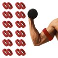 thumbnail image 1 of TOPTIE 24 Pcs Bandes Biceps Bras Football Bandeaux Anti-Transpiration Rouges, 3-1/2 x 1-3/8 Pouces Brassard Élastique Bracelet pour Hommes Sport, 1 of 7