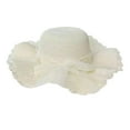 thumbnail image 1 of Sombreros de paja para mujer, sombrero para el sol, visera de moda, sombrero de protección solar bohemio para mujer Blanco, 1 of 9