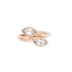 thumbnail image 1 of Anillo para Mujer con Cristal Fino Swarovski Navette–  Bañado en Oro Rosa 14k– Anillo Elegante y Brillante-Aretes de Mujer de Moda, Joyería para Mujer de Moda– Regalo especial Ortiz Espinosa Temporada, 1 of 2