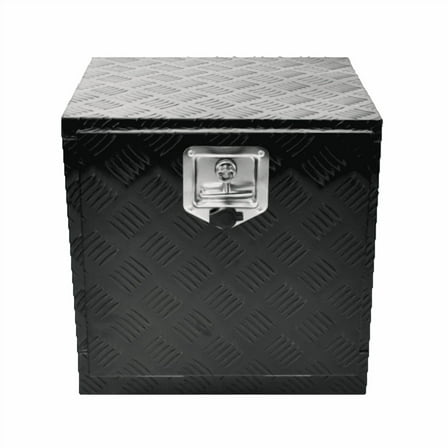 Aluminum Truck Bed Box 18"x17"x18" Trailer Tongue Tool Box Pickup Storage RV