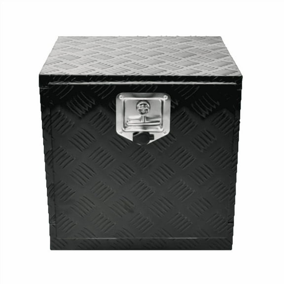 Aluminum Truck Bed Box 18"x17"x18" Trailer Tongue Tool Box Pickup Storage RV