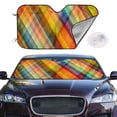 thumbnail image 3 of Lsque Brown Bunny Car Windshield Sun Shade | Accordion Folding Style Auto Shade for Car Truck SUV Van | Blocks UV Rays Sun Visor Protector | Small, 3 of 7