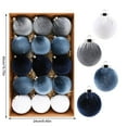 thumbnail image 3 of Fwttom 15pcs Christmas Ball Ornaments for Christmas Tree, Fashion Velvet Christmas Ornaments, 3.15" Shatterproof Christmas Ornaments Set for Party Wedding Christmas Decocrations Holiday Gifts, 3 of 4