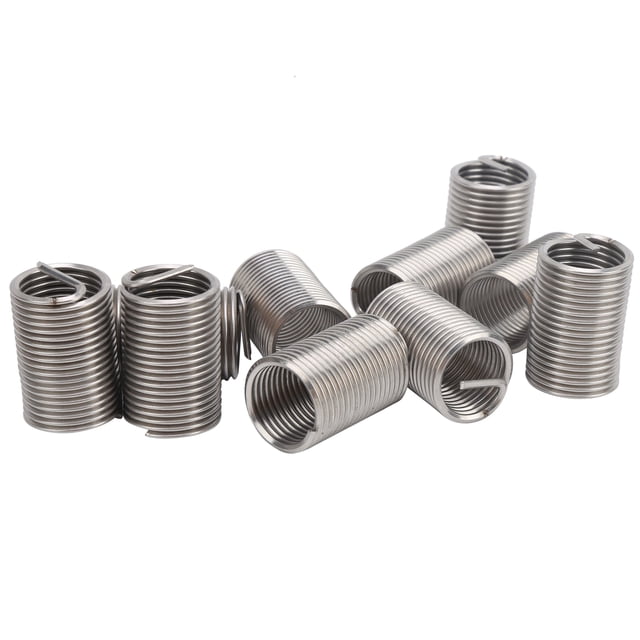 Inserts de Réparation de Filetage 10Pcs, M18 X 2 Écrou de Réparation de Filetage Durable pour Fournitures Industrielles